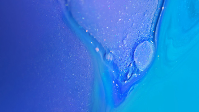 Blue liquid bubbles water drop free wallpaper - medium preview image