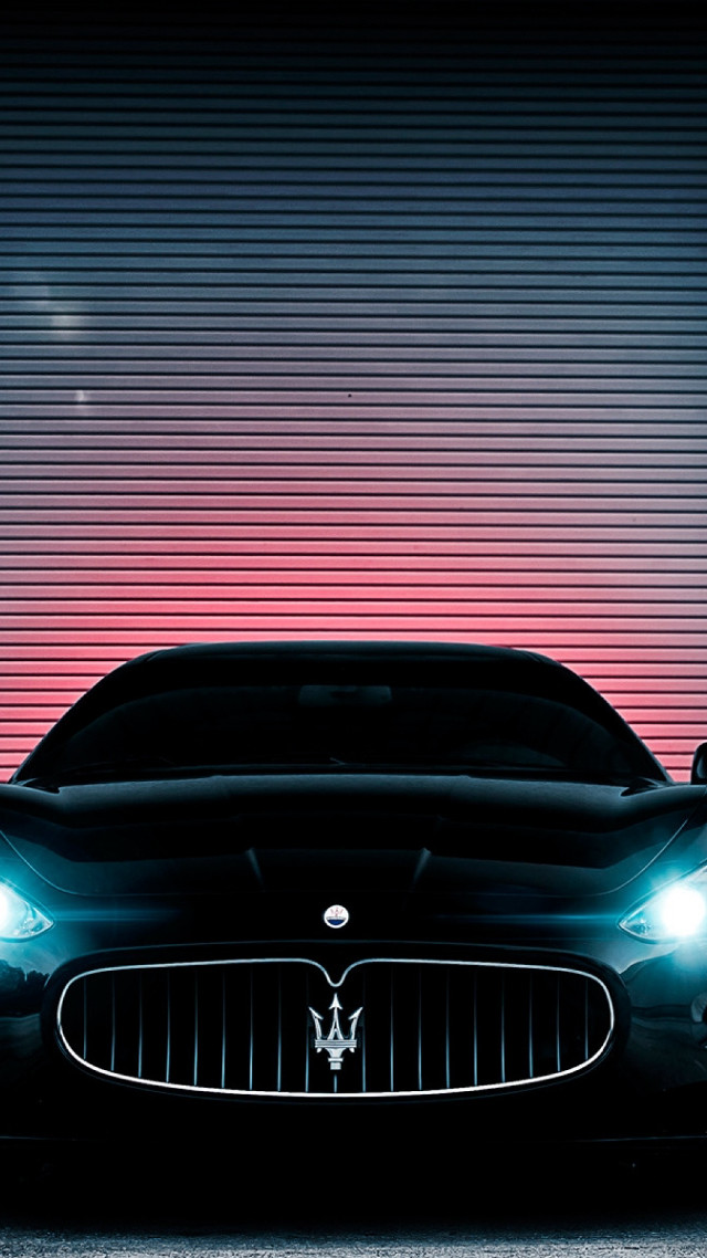 Maserati car red blue wall free wallpaper - medium preview image