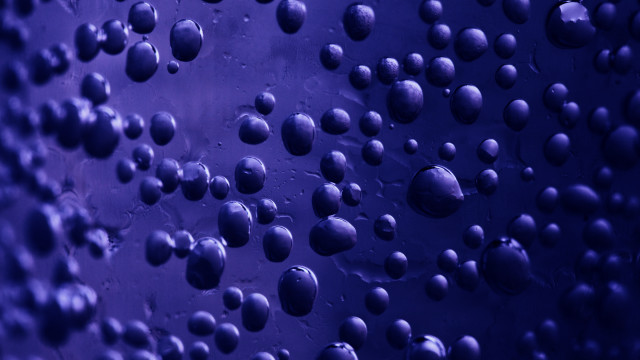 Water droplets window purple blue free wallpaper - medium preview image