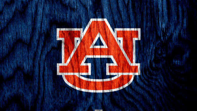 Wooden background auburn logo blue free wallpaper - medium preview image