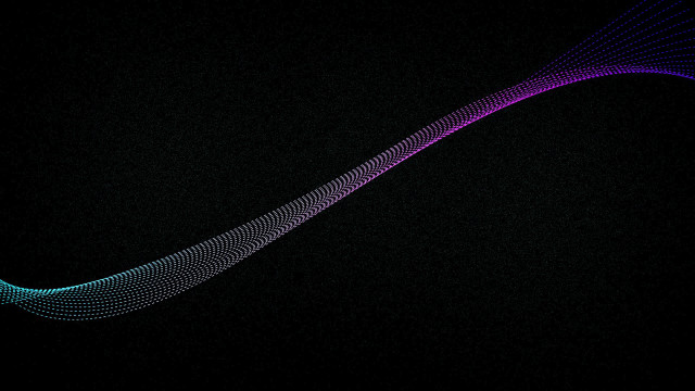 Black wave colorful lines top free wallpaper - medium preview image