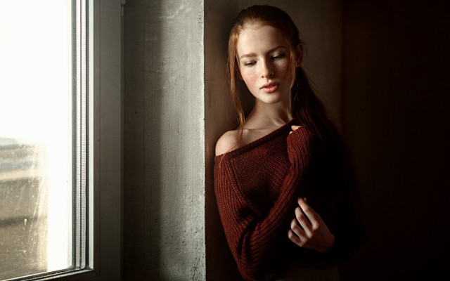 Anka zhuravleva portrait woman bare free wallpaper - medium preview image