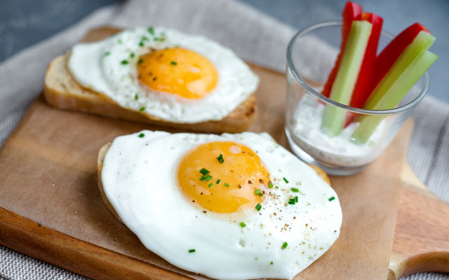 Wooden cutting board eggs pickles free wallpaper - medium preview image