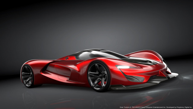Red sports car dark room #103 free wallpaper - medium preview image