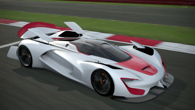 White red sports car race free wallpaper - medium preview image