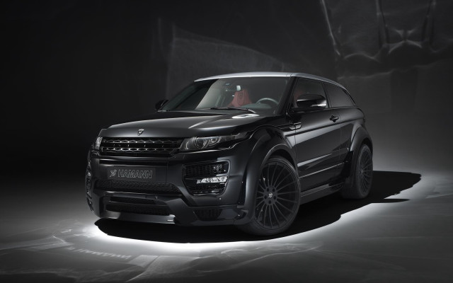 Black range rover dark room free wallpaper - medium preview image