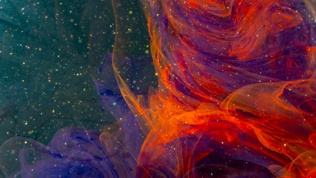 Colorful shapes swirls generative art free wallpaper - medium preview image