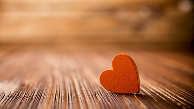 Heart wood floor love romantic free wallpaper - medium preview image