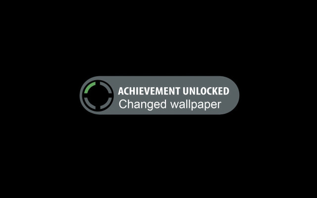 Achievement unlocked sign figurativism minimalist free wallpaper - medium preview image