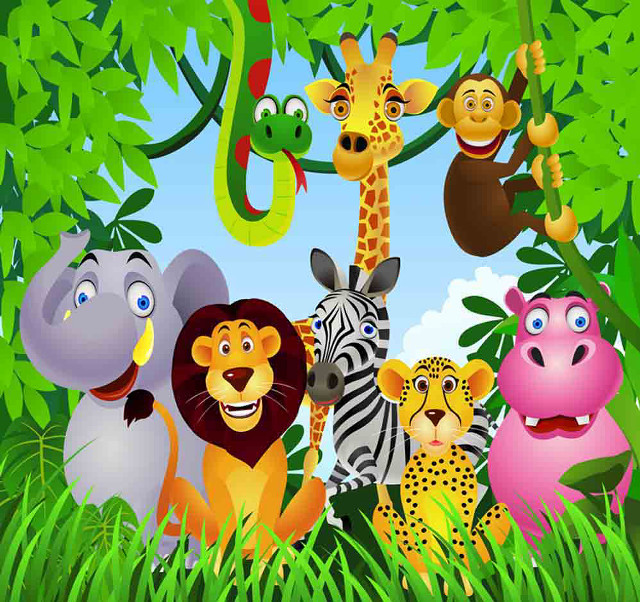 Animals jungle group snake together free wallpaper - medium preview image