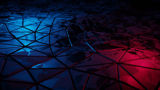 Red blue triangles lines blue free wallpaper - medium preview image