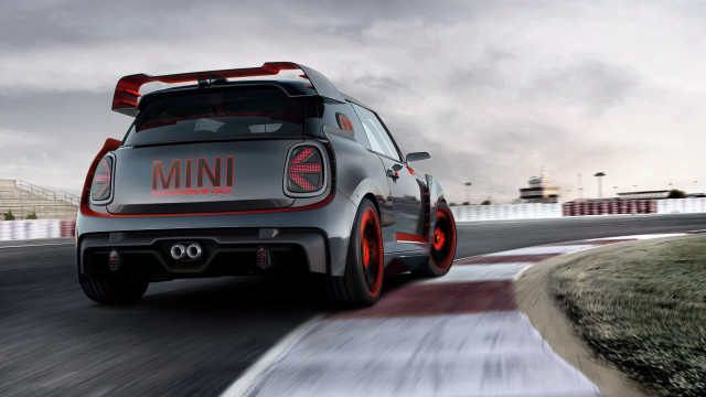 Mini car racing cloudy sky free wallpaper - medium preview image