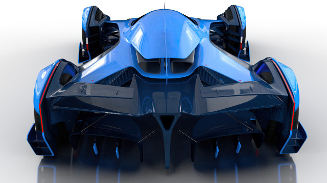 Futuristic vehicle large front rear free wallpaper - medium preview image