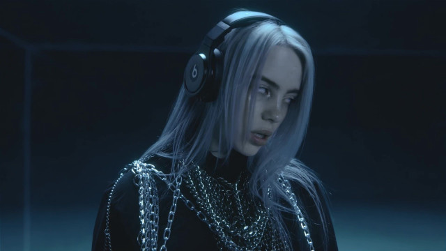 Woman headphones dark room chains free wallpaper - medium preview image