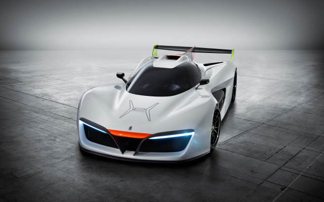 Futuristic car orange stripe black free wallpaper - medium preview image