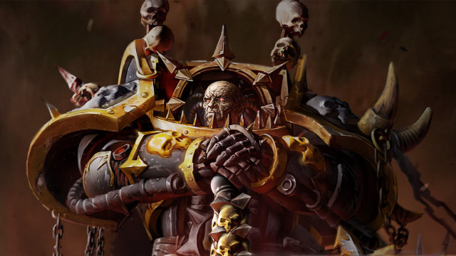 Giant arm skull face warhammer free wallpaper - medium preview image