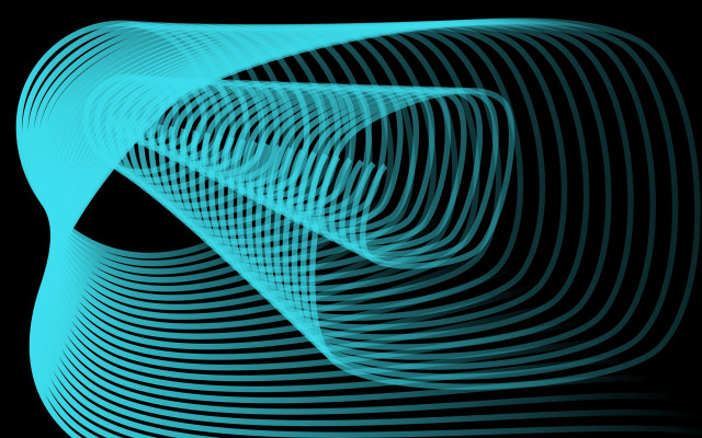 Blue abstract wavy lines black free wallpaper - medium preview image
