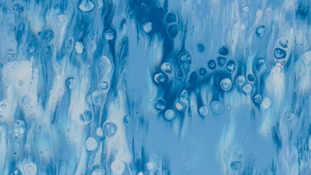 Blue water bubbles sky abstract free wallpaper - medium preview image