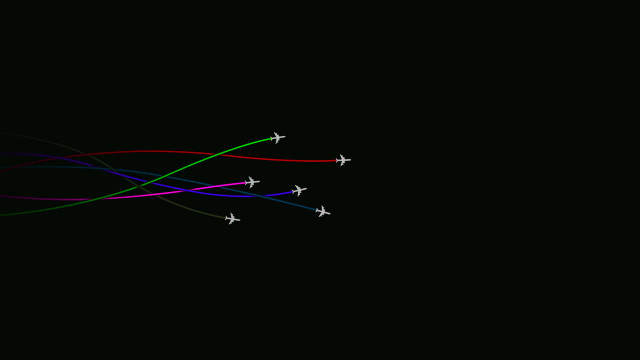 Plane rainbow generative vector path free wallpaper - medium preview image