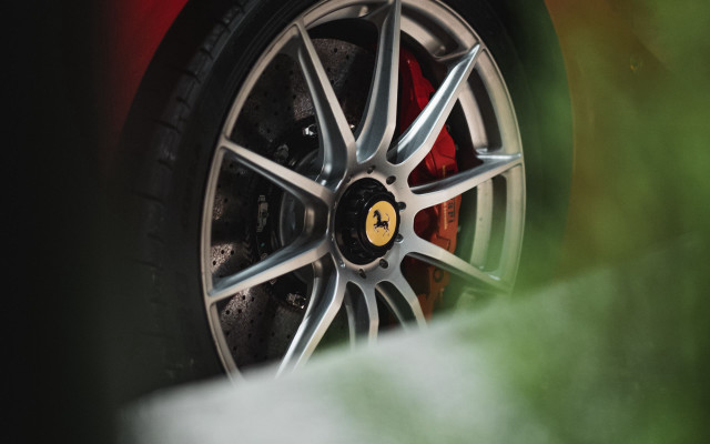 Car wheel green plant red free wallpaper - medium preview image