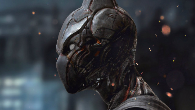 Man suit helmet city firework free wallpaper - medium preview image