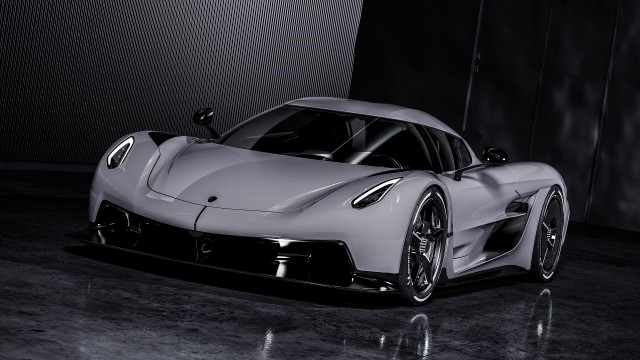 White sports car dark room #15 free wallpaper - medium preview image