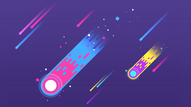 Colorful bubbles space rainbow star free wallpaper - medium preview image