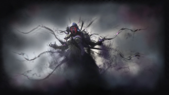 Demon branches foggy sky concept free wallpaper - medium preview image