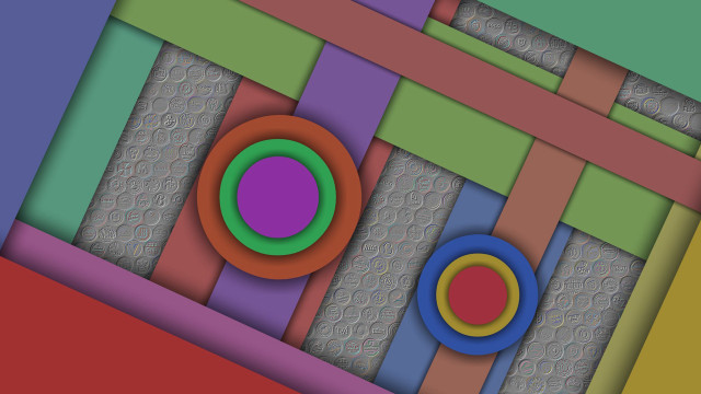 Colorful abstract background central circular free wallpaper - medium preview image