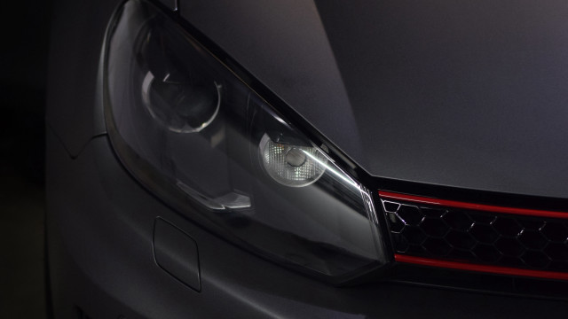 Car headlight closeup photorealism 3d free wallpaper - medium preview image