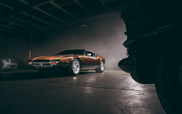 Garage fogged car neoclassical cinematic free wallpaper - medium preview image