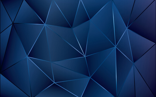 Blue abstract lowpoly triangle pattern free wallpaper - medium preview image