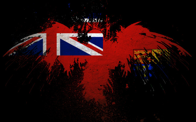 Grungy british flag bird back free wallpaper - medium preview image