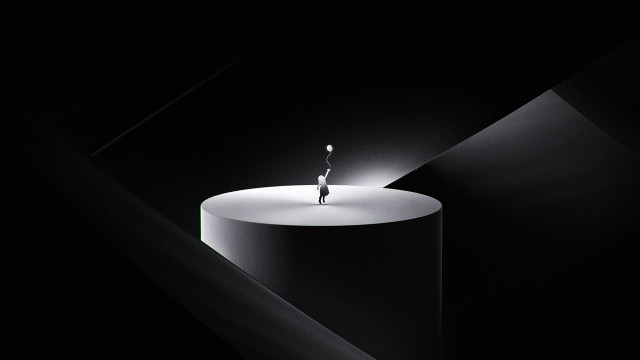 Person platform dark light spotlight free wallpaper for desktop - medium preview image