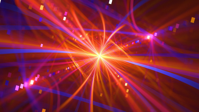 Bright light skyline holography raytrace free wallpaper - medium preview image