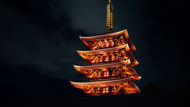 Tall tower clock night clouds free wallpaper - medium preview image