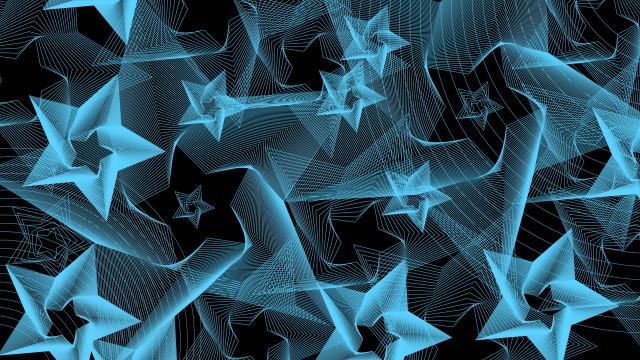 Blue stars generative art starry free wallpaper - medium preview image