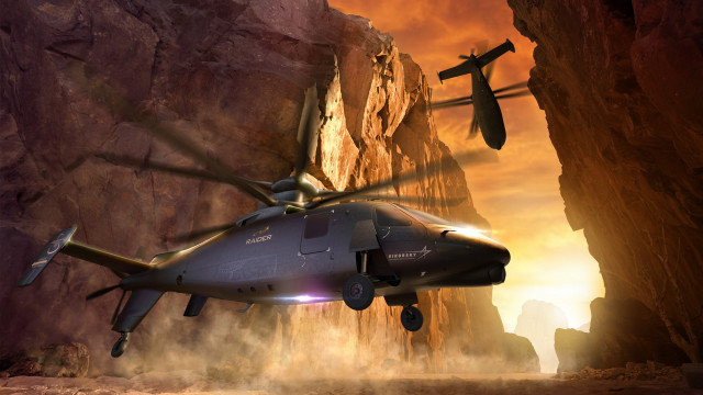 Helicopter cliff desert sunset person free wallpaper - medium preview image