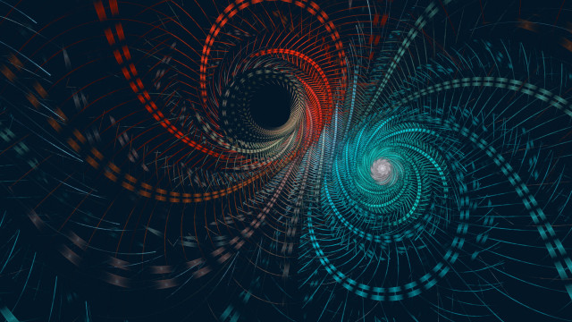 Mandelbrot spiral generative art fireworks #2 free wallpaper - medium preview image