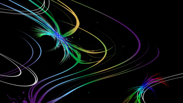 Colorful black swirls abstract earth free wallpaper - medium preview image