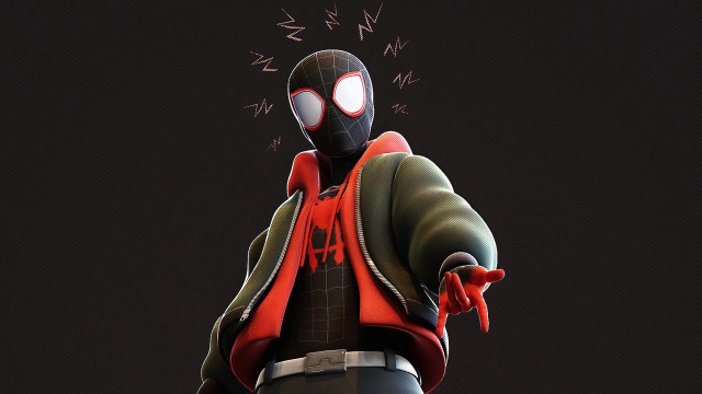 Spider suit red hoodie black free wallpaper - medium preview image