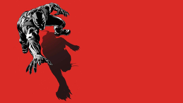 Black red jumping hero shadow free wallpaper - medium preview image
