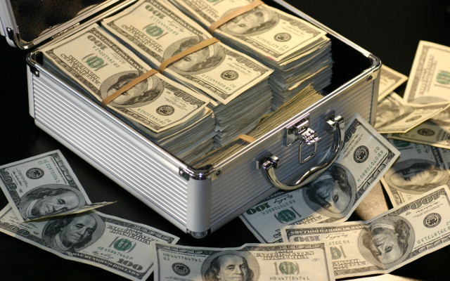 Briefcase money table neoism steampunk free wallpaper - medium preview image