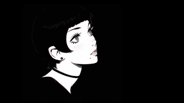 Gothic manga anime blackhat blackbackground free wallpaper - medium preview image
