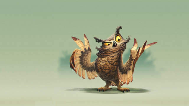 Weird bird open wings sharp free wallpaper - medium preview image