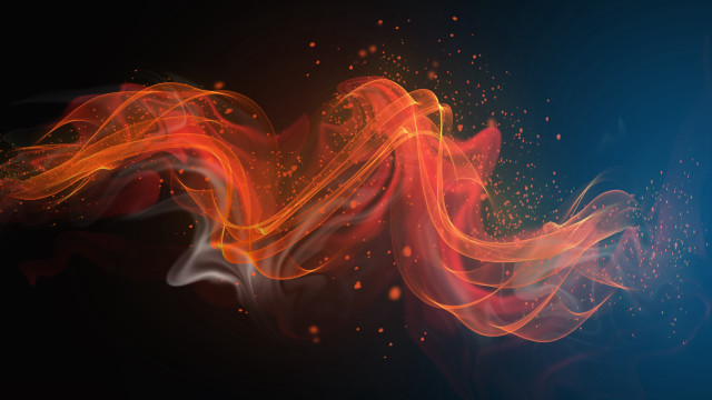 Colorful smoke swirl abstract fire free wallpaper - medium preview image