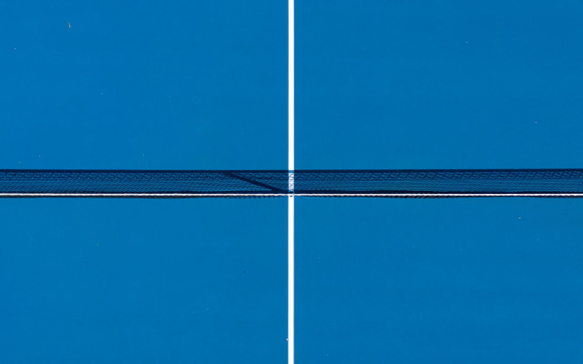 Tennis court net tennis ball free wallpaper - medium preview image
