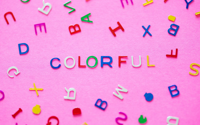 Pink colorfull letters background yt free wallpaper - medium preview image