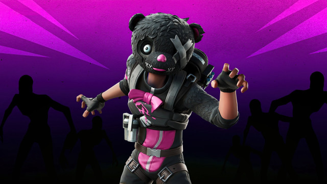 Cartoon bear suit guns night free wallpaper - medium preview image