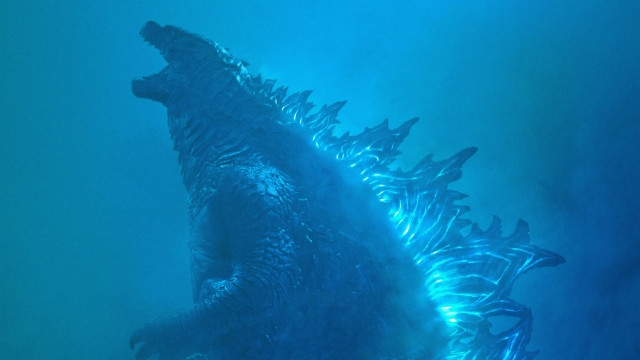 Godzilla water mouth open sharp free wallpaper - medium preview image